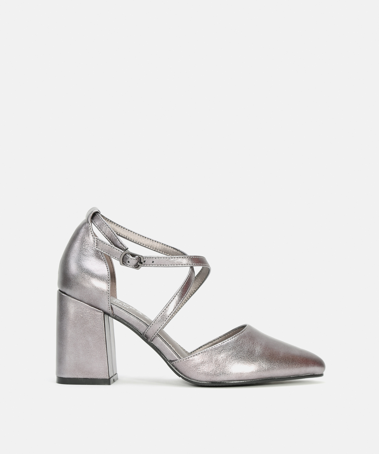 Sapatos salto tiras cruzadas image number null